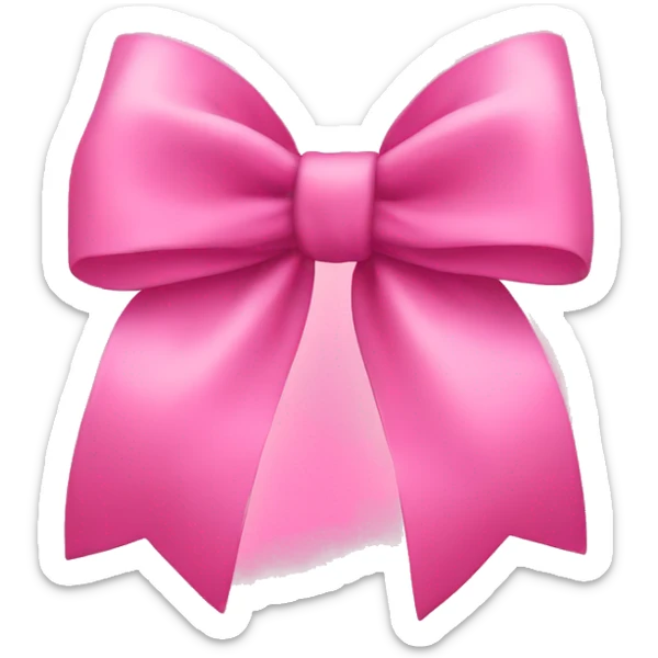 Pink bow sticker