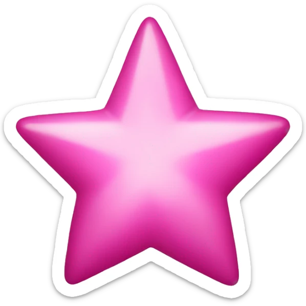 Pink star  sticker