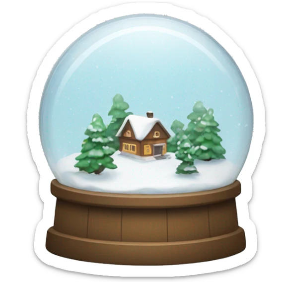snow globe  sticker