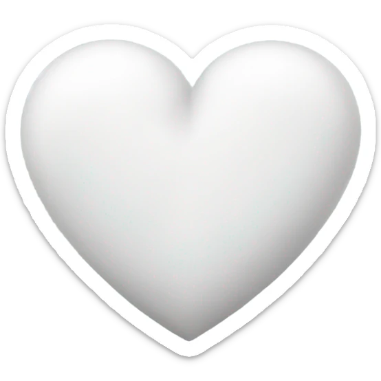 white heart sticker