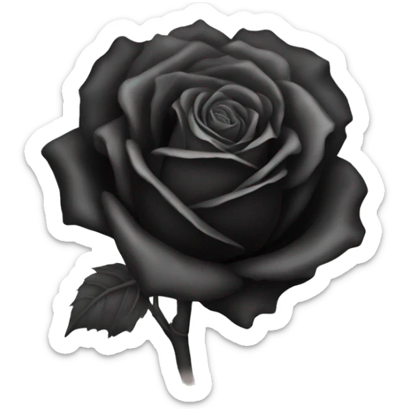 black rose sticker