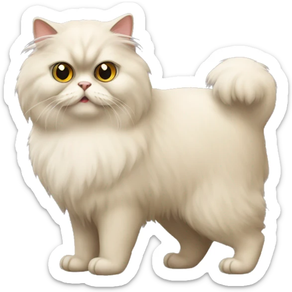 Persian cat sticker