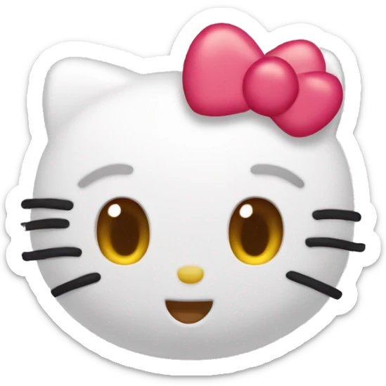 hello kitty heart sticker