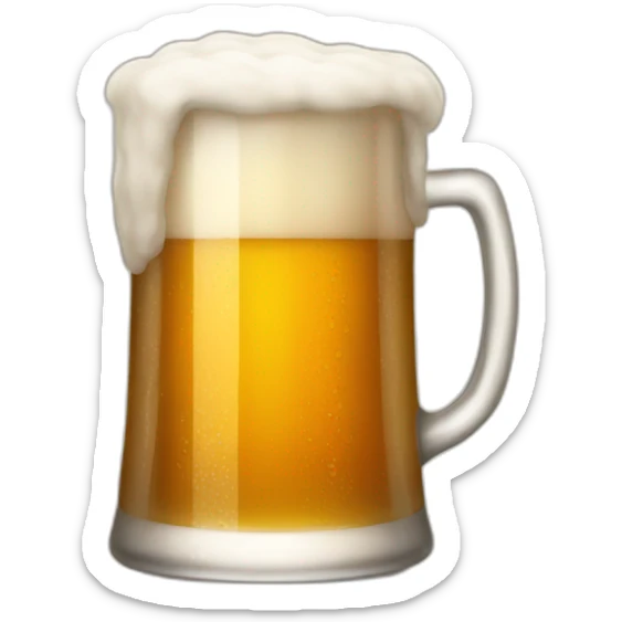warm beer sticker