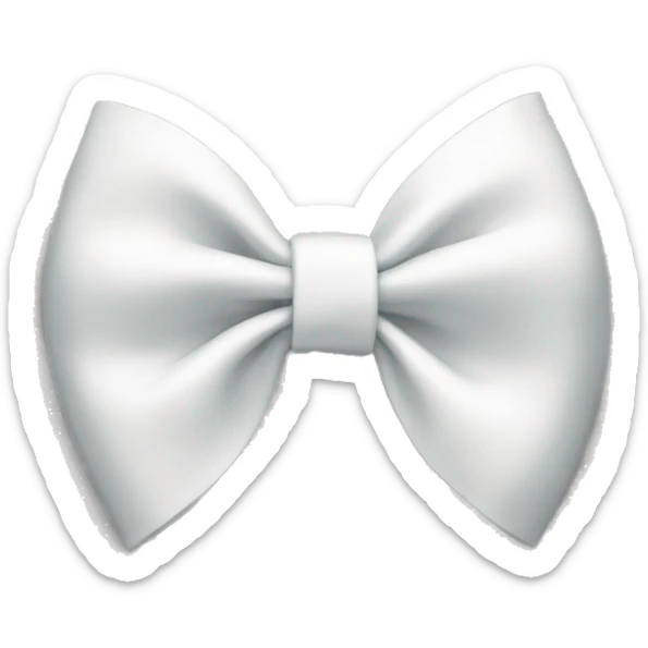 white bow sticker
