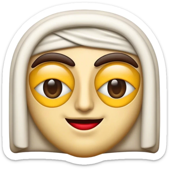 Cinematic Realistic Lebanese Cinema Pop Culture Emoji, showcasing an artistic representation of Lebanon's film heritage rendered with rich textures and dramatic, cinematic lighting. sticker