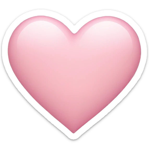 Light pink heart sticker