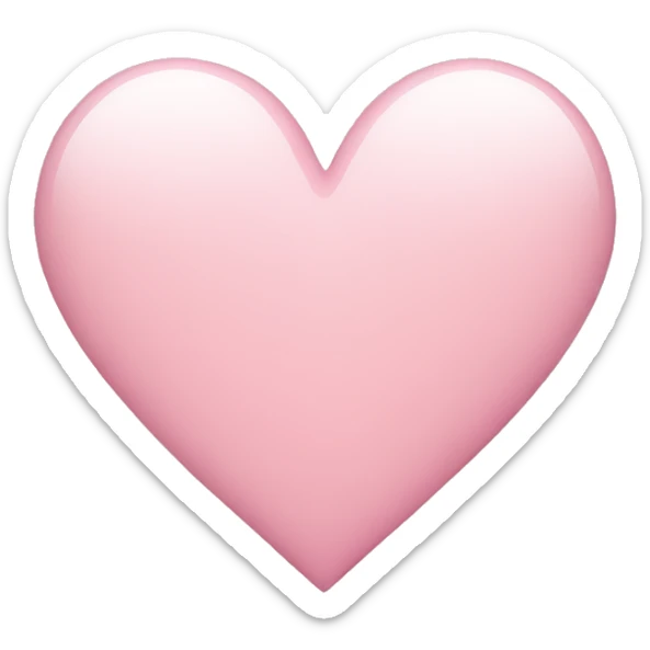 Light pink heart sticker