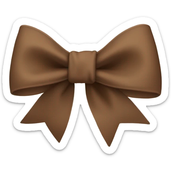 Brown Bow sticker
