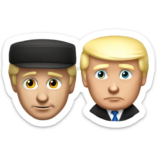 Trump and Putin  sticker