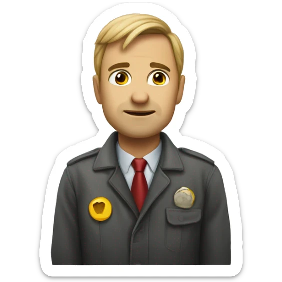 An unemployed Muscovite who gives hope, and has not lost faith in himself (but will soon lose) sticker