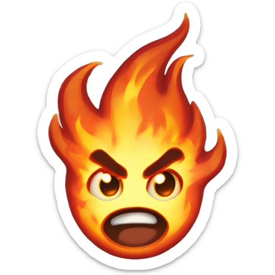 Blaze Inferno (Fire Elemental Flaming Fireball Character)

A fiery being made of swirling flames, Blaze Inferno has a core of molten lava and trails embers with every move, radiating intense heat and energy. sticker