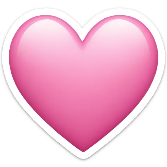 Pink heart sticker