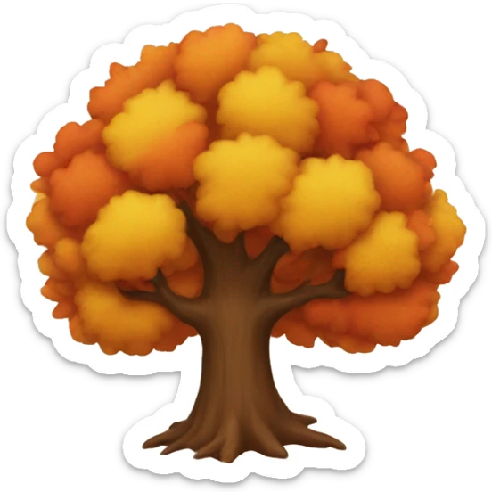 Autumn tree sticker