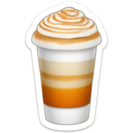 Pumpkin latte sticker