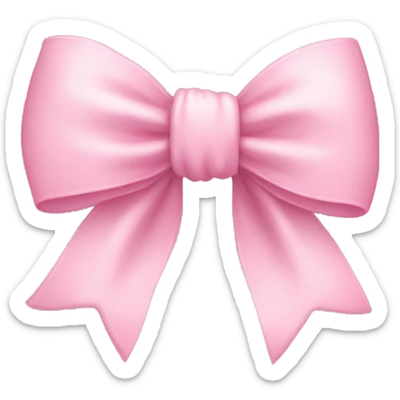 Baby pink bow  sticker