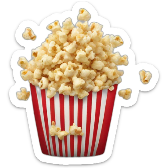 Pop corn sticker