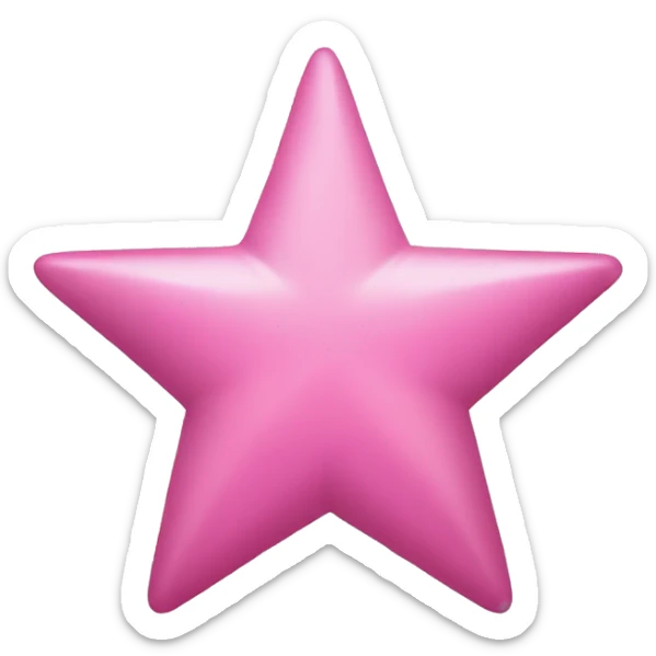 Pink star sticker