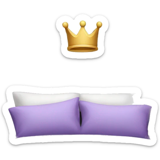 Purple king bed sticker