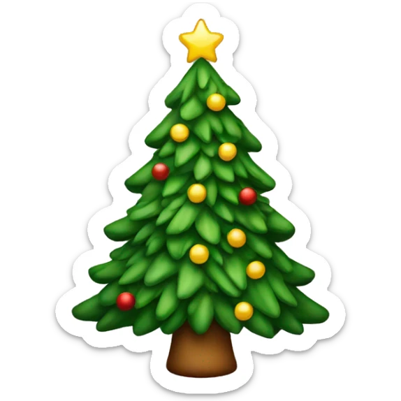 christmas tree sticker