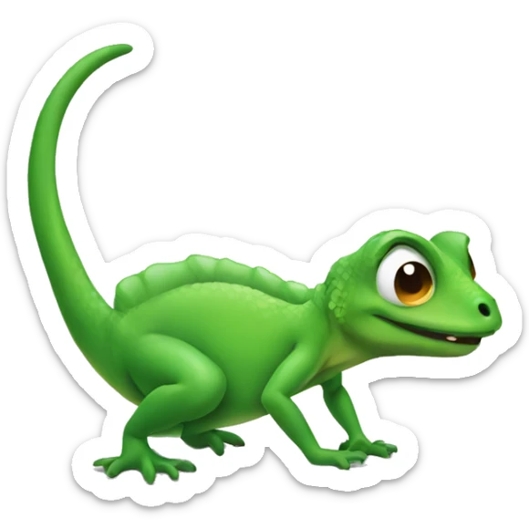 Lizard farting sticker