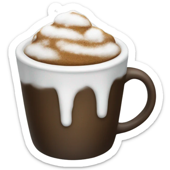 Coffe snow sticker