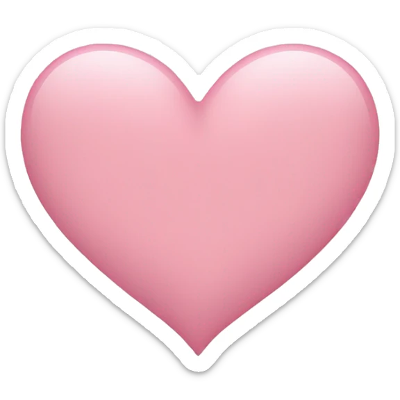 Light pink heart  sticker