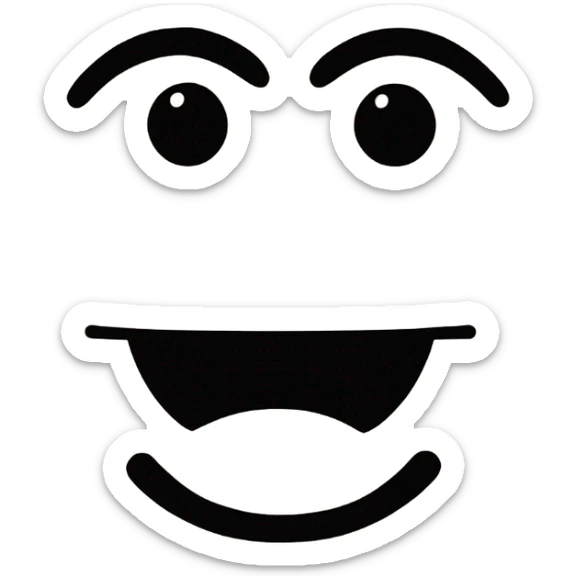 kan je mij 3 foto's van smileys maken. dezelfde look alleen moet er
1 de ogen naar boven
1 de oren naar rechts
1 de ogen naar links sticker