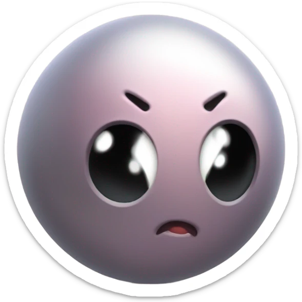 Metal cute black eyes Kirby ball driving on 4 car wheels sticker