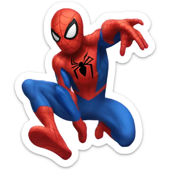 Spiderman con un corazón  sticker