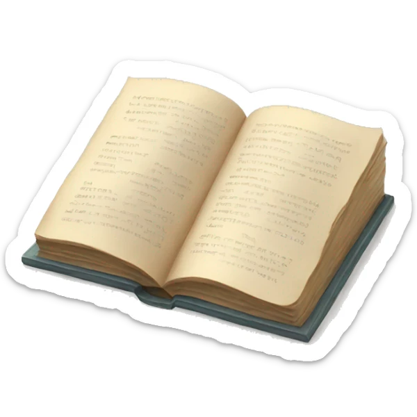 open book sticker