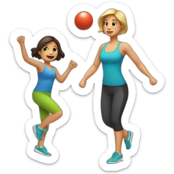 A parent trying to juggle fitness and a toddler sticker