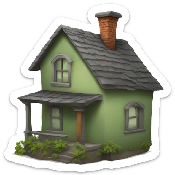 stinky house sticker
