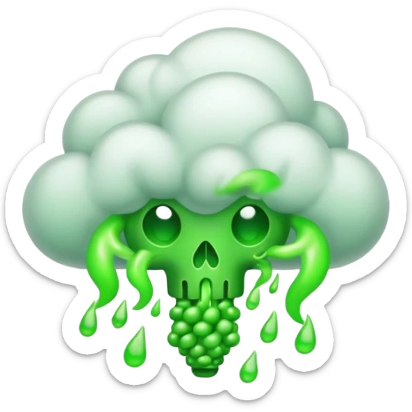 poisonous gas sticker