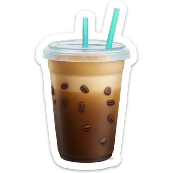 Iced coffee sticker
