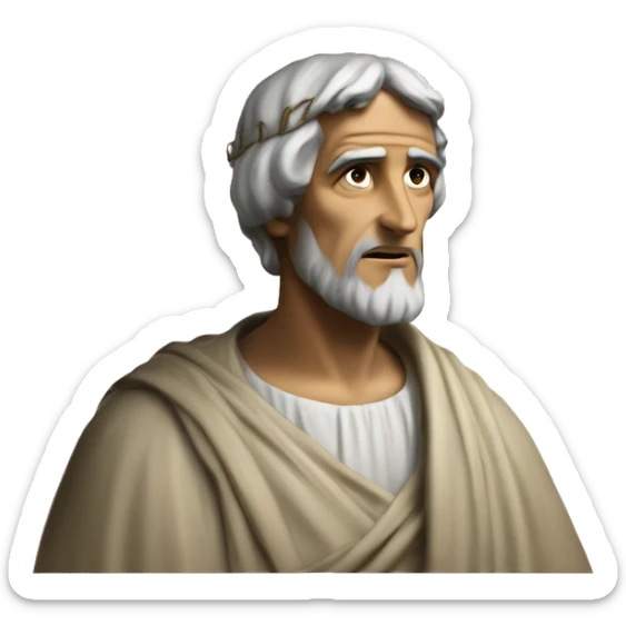 AI on a famouse poetry Dante Alighieri sticker