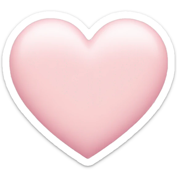 pastel pink heart sticker