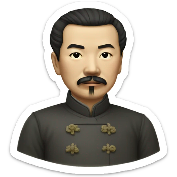 Lu Xun (1881-1936), one of the earliest and best-known modern Chinese writers sticker