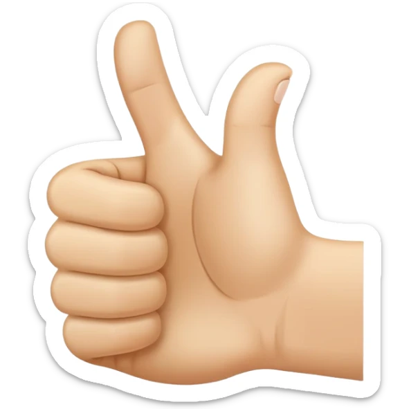 thumbs up sticker