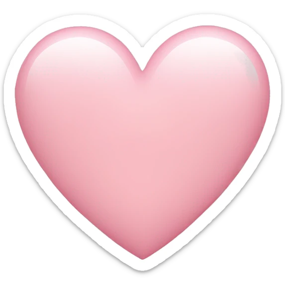 Light pink heart sticker