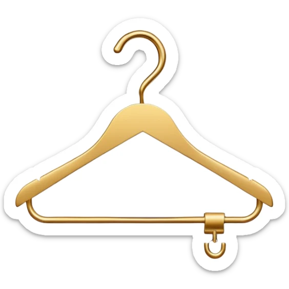 fashion company logo with a stylish clothing hanger sticker