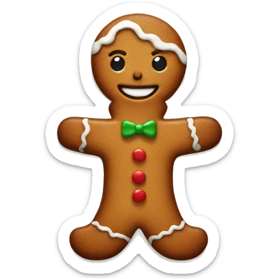 gingerbread sticker