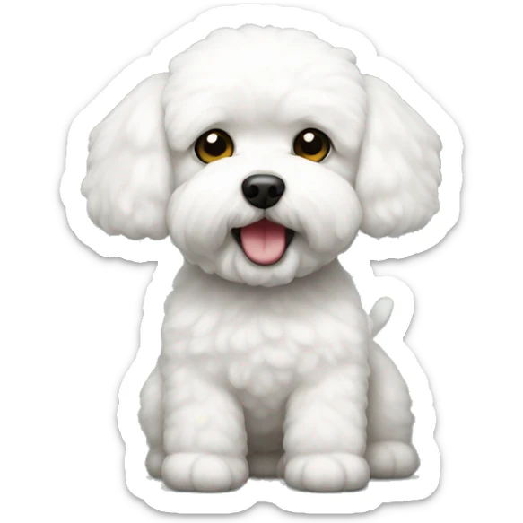 bichon sticker