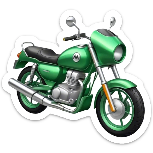 Moto green sticker