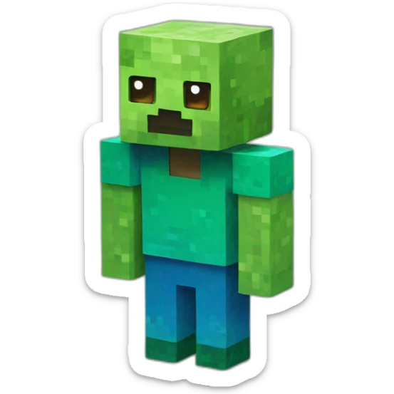 Minecraft block sticker