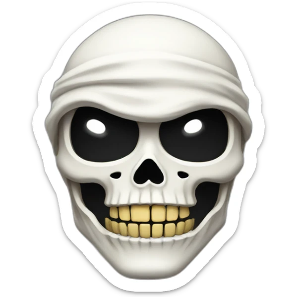 Ninja skeleton sticker