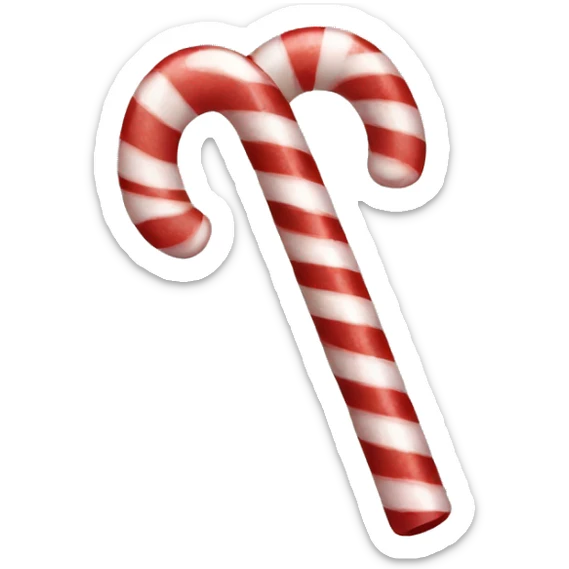 Candy cane sticker