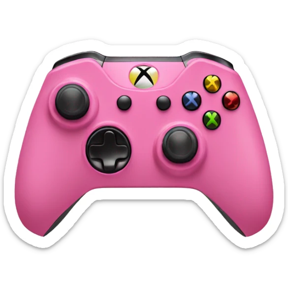 XBOX control pink sticker