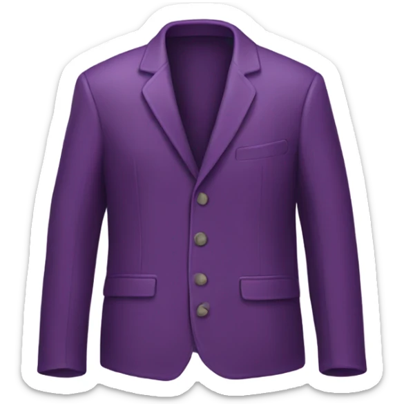 Plum jacket sticker