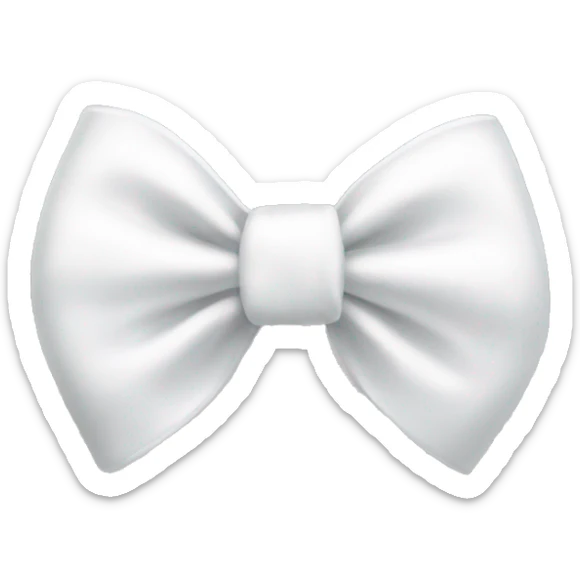 white bow sticker